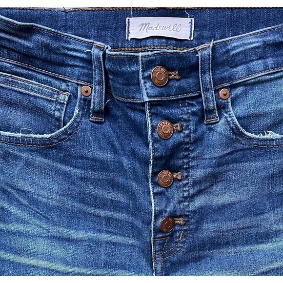 Madewell Taller 10" High-Rise Skinny Jeans: Drop-Hem Edition in Rosecliff Wash - Picture 8 of 16